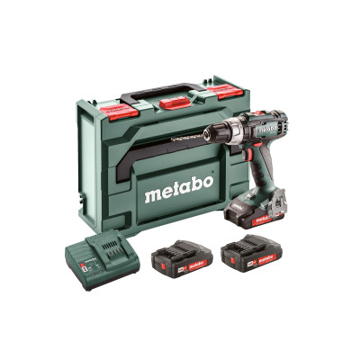 Metabo akumuliatorinis smūginis gręžtuvas/atsuktuvas SB 18 L (+3x akumuliatoriai + įkroviklis + MetaBOX 145)