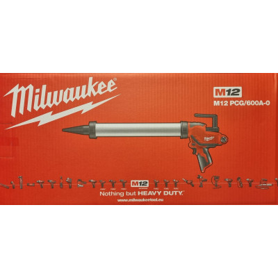 Akumuliatorinis sandarinimo pistoletas Milwaukee M12 PCG/600A-0, 12 V, 600 ml