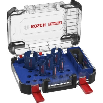Boorset Bosch EXPERT CONSTRUCTION MATERIAL (20-64 mm, 10 stuks)