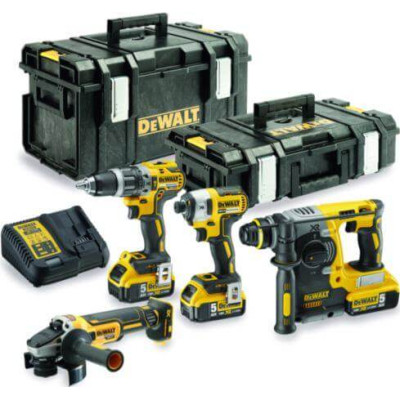 Accu gereedschapset DeWALT DCK422P3 (DCG405 + DCH273 + DCD796 + DCF887)