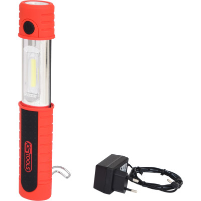 KS Tools STRIPE LED oplaadbare werklamp, 2 watt LED-strip + 6 LED-koplampen (150.4312)