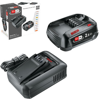 Accu- en laderset Bosch PBA 1600A031T4 (18 V, 2,5 Ah)