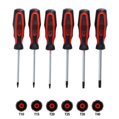 KS Tools ERGOTORQUEplus schroevendraaierset, 6-delig, Torx (159.0030)