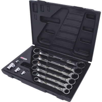 KS Tools GEARplus Dubbele ratelringsleutelset, 10-delig 8-19 mm (503.4560)