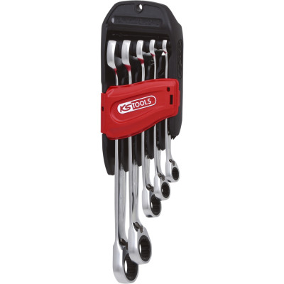 KS Tools GEARplus ratelcombinatiesleutelset, omkeerbaar, 5-delig 8-19 mm (503.4605)