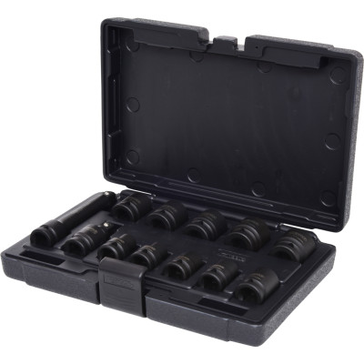 KS Tools 1/2" zeskant slagdoppenset, kort, 12-delig (515.0112)