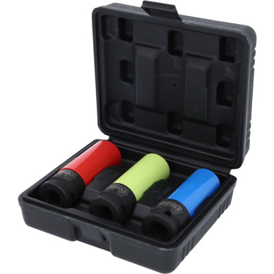 KS Tools 1/2" aluminium dopsleutelset voor zwaar gebruik, robuust, 3-delig (515.1070)