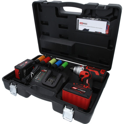 KS Tools eMONSTER 1/2" borstelloze accuschroevendraaierset, 9-delig (515.6100)