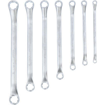 KS Tools RESCUEpower Dubbele Ringsleutelset, Offset, 7-delig, 6-19 mm (517.1555)