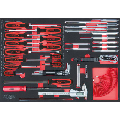 KS Tools SCS schroevendraaier- en meetinstrumentenset, 41-delig in 1/1 systeeminzetstuk (711.1041)
