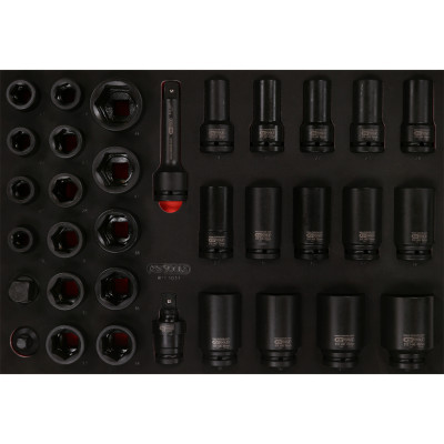 KS Tools 3/4" zware doppenset met schuimrubberen inzetstuk, 33-delig (811.1033)