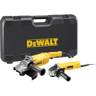 DeWalt haakse slijperset DWE494TWIN 230 mm en 125 mm