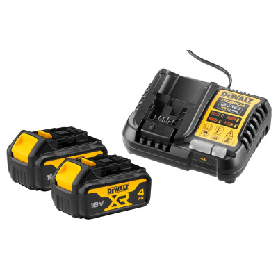 DeWalt accu- en laderstartset DCB1104M2 18 V 2x 4,0 Ah