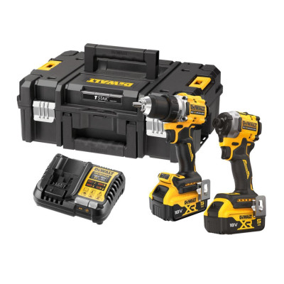 DeWalt accu gereedschapsset DCK2051P2T-QW 18 V, DCD800 + DCF850, 2 x 5.0 Ah