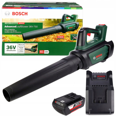 Bosch AdvancedLeafBlower 36V-750 accu bladblazer met 2,0 Ah accu