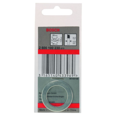 Bosch PRO saw blade reduction ring reduceerring 30 × 1,8 × 25,4 mm
