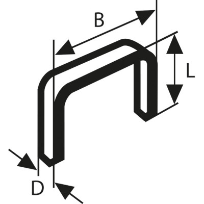 Bosch fijndraadnieten type 59 10,6 x 0,72 x 8 mm